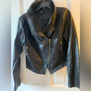 Very J vegan size L faux leather short jacket